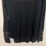 Free People Women's Cut Out Mesh Black Top Size XS Photo 9