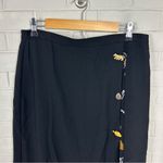 Vintage African Safari Animals Black Skirt Size XL Photo 1