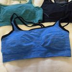 Danskin  Stylish Women's Sports Bra Set - Blue, Black, Green Size Medium Photo 1