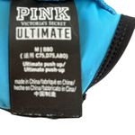 PINK - Victoria's Secret Pink VS Victoria’s Secret Ultimate Push Up Sports Bra M Racerback Front Zip Blue Photo 2