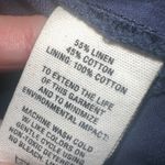 Alex‎ Mill Linen Cotton Blend Navy High Rise Boy Shorts EUC Size 0 Blue Photo 7