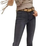 Mother Jeans Women 25 Washed Black Gray Mid Rise Dazzler Lighting Up Lanterns Photo 0