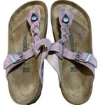 Birkenstock  Gizeh Braided Leather Sandal - Lavender  Size 7 EU38 Boho Photo 0