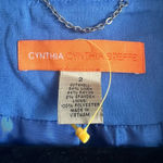 Cynthia Steffe  Jacket Women's Size 2 Blue Linen Blend 3/4 Sleeve NWOT Photo 1
