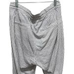 Gap Easy Pant Linen Blend in New Off White Stipe Women’s Size XL Photo 5