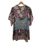 Angie NWT  Floral Paisley Kimono Small Multicolor Open Front Lightweight Boho Photo 2
