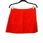 ZARA  A-Line High Waist Mini Skirt Orange Small‎ Photo 1
