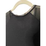 Vera Wang New Simply Vera  Black Tshirt with‎ chiffon sleeves Sz S Photo 7