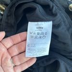 Red Valentino  Gathered Sun Barcode Dress Black Gold 40 Photo 6