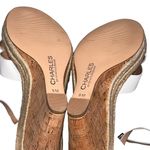 Charles David NEW Charles by White Wedge Espadrille Brit Sandals Photo 9