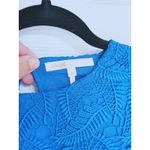 Maje  Fairy Sheer Lace Sheath Maxi Dress Medium Teal Occasion Event Boho Coastal Photo 5