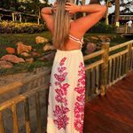 Farm Rio Flowerful Birds Plunge Sundress L Photo 1