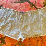 Loft y2k stripe lace trim pajama boxer shorts with purple bow Photo 3