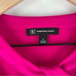 INC Pink Strappy Cutout Scoop Neck Long Sleeve Stretch Knit‎ Top Photo 2