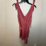 Summersalt New NWT  Women's The Going Places Gauze Tie-Shoulder Romper Faded Rose Photo 1