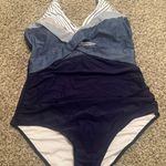 One Piece Bathing Suit for Women Front Cross Athletic Tummy.. Photo 4