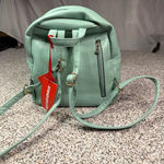 Montana West Women's Turquoise Crocodile Texture medium Backpack Purse Photo 0