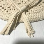 Anthropologie  cream woven handbag shoulder bag boho large shoulder bag Photo 4