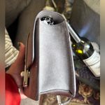 Kate Spade Authentic  SUEDE leather Turnlock Flap crossbody Bag Photo 8