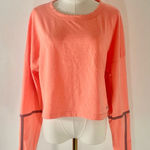 Under Armour  Orange Crop Top Shirt Women’s Size L Photo 0