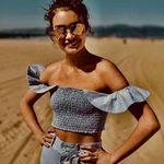 Apiece Apart NWT  Lamu Smock Top in Chambray Photo 0