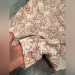 Selfie Leslie  pink floral Alexandria square neckline tie back romper small Photo 2