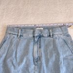 AGOLDE Becker Raw Hem Denim Mini Skirt Blue Size 30 NWT Photo 2