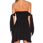 Lucy Paris Deetz Strapless Black Cocktail Dress Size Medium Sweetheart Arm Ties Photo 5