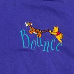 Disney Pooh Vintage 90’s Bounce Crewneck Purple Sweater Women’s Medium Photo 3
