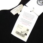 Sézane NWT La Maille Sezane Leonore in Noir Black Ribbed Knit Wrap Sweater Top S Photo 10