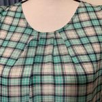 DNA Couture Chiffon Plaid Blouse Photo 3