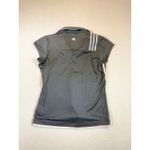 Adidas  Climacool Women's Golf Polo Shirt Gray Short Sleeve Size Medium Photo 1