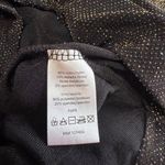 Venus  Women's Shimmer Black /Gold Long Sleeve Ruched Party Cocktail Dress Size M Photo 7