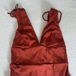 Robin Piccone  ANGELA V PLUNGE ONE PIECE, Size 2, Spice Color, $186 Photo 3