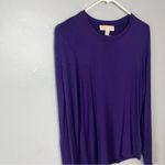 Michael Kors  Women's Long Sleeve Top in Rich Purple Photo 2