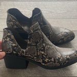 Fergalicious  Size 8 Snake Print Ankle Boots. Photo 3