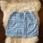 Vintage y2k bandana print lace front skort 2000s Zoey Beth Blue Size M Photo 7