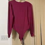 Women’s going out top bodysuit deep v plunge pink Size XL Photo 1