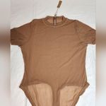 SKIMS  sheer mesh short sleeves thong body suite NWT Size 4X, color sienna. #1 Photo 4