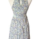 Disney Cinderella Pastel Blue Floral Fit and Flare Dress Size S Princess Cutouts Photo 3