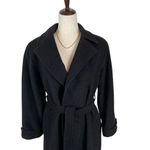 Ralph Lauren  LRL Camel Hair Robe Style Wrap Coat Women’s 4 Black Old Money *Read Photo 5