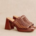 Sézane Sezane ANNALISA HIGH MULES in smooth natural leather 39 Photo 0