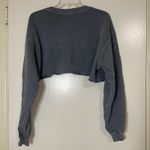 Joah Brown NEW!!  Cut Off logo Sweatshirt in Washed blue French Terry - S/M Photo 3