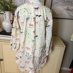 MOTHER Horse The New To Town Shirt Dress Size Medium Western Yellow Photo 6