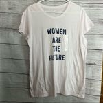 Gap Womens Soft Blush Pink Graphic Short Sleeve Tee Sz L Photo 3