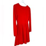 WHISTLES Red Long Sleeve Fit & Flare Dress Women’s Size 8 Photo 5