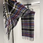 Urban Outfitters Women’s Fuzzy Purple Plaid Winter Layering Polyester Scarf Photo 7