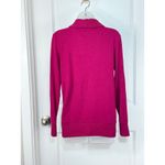 Banana Republic  Shawl Collar Pullover Sweatshirt Pink Cotton Blend Women's M Photo 6