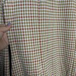 Good Luck Gem women’s Houndstooth Dress in Red and Brown size L Photo 2
