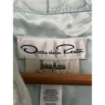 Oscar de la Renta  Neiman Marcus Light Blue Quilted Robe Coat Elegant Luxe Lounge Photo 4